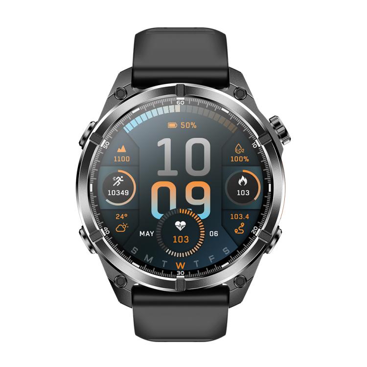Reloj Inteligente Deportivo HD300 con Pantalla Amoled 1,43" y Correa de Silicona (Negro)