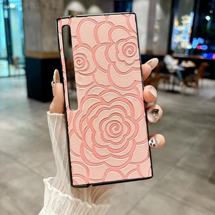 Funda Protectora Huawei Mate Xs 2 Estampado Camelia (Rosa)