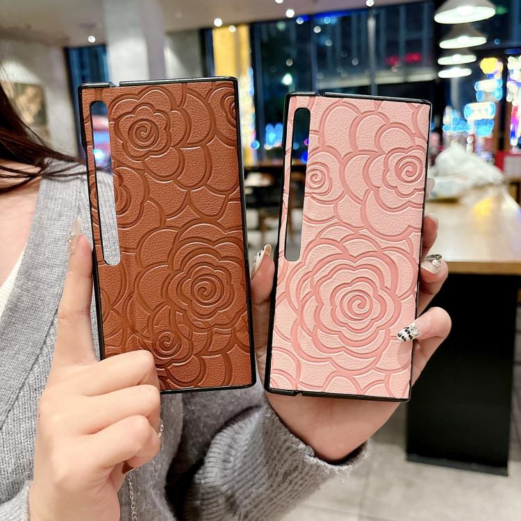 Funda Protectora Huawei Mate Xs 2 Estampado Camelia (Rosa)