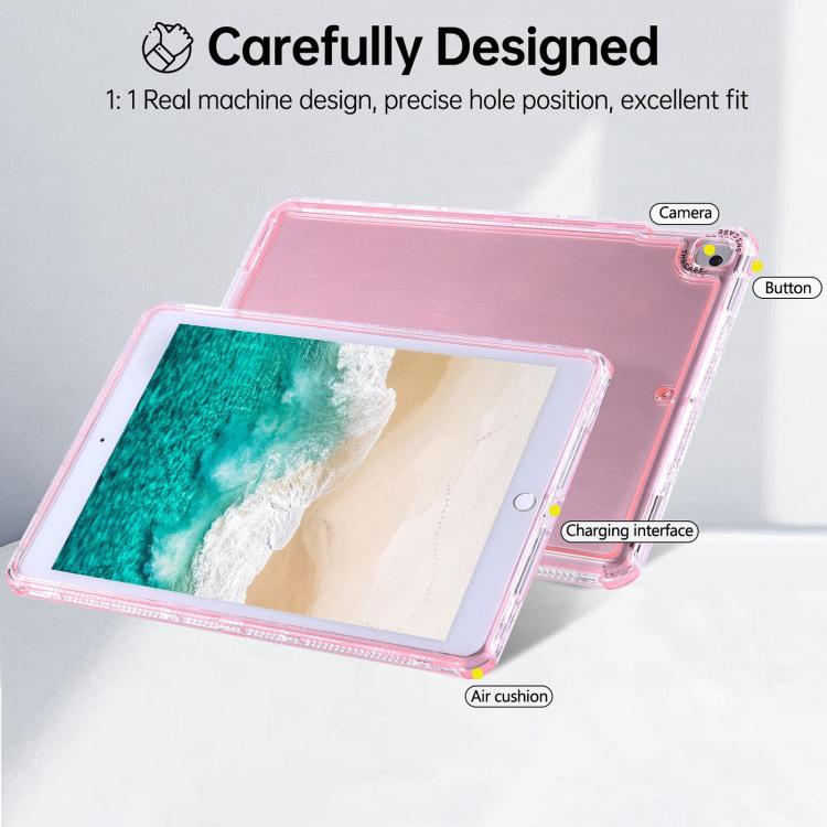 Funda híbrida TPU y PC para iPad Mini 2024 Mini 6 Dream 3 en 1 (Rosa)