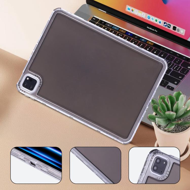 Funda híbrida TPU y PC 3 En 1 para iPad Pro 11 (2024) (Negra)