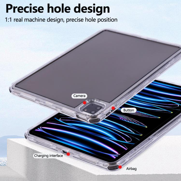 Funda híbrida TPU y PC 3 En 1 para iPad Pro 11 (2024) (Negra)