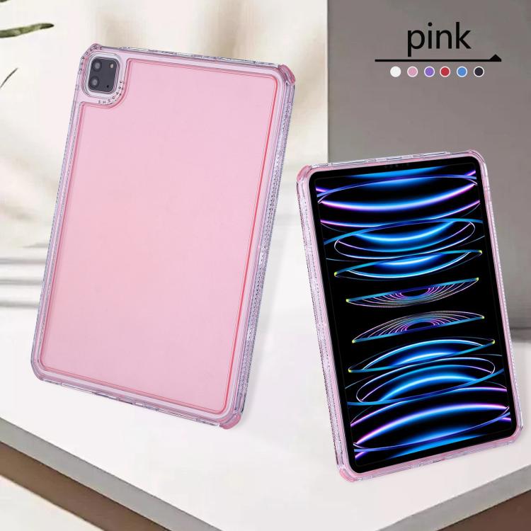 Funda híbrida para iPad Pro 11 2024 Dream TPU y PC 3 en 1 (Rosa)