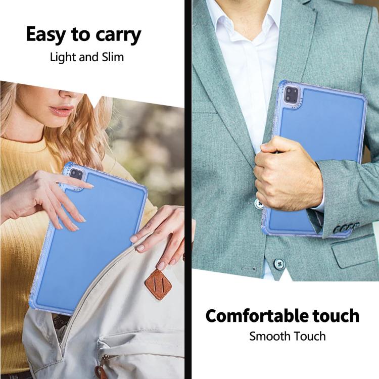 Funda híbrida TPU para iPad Air 2022/2020 10.9 Dream 3 en 1 (Azul)