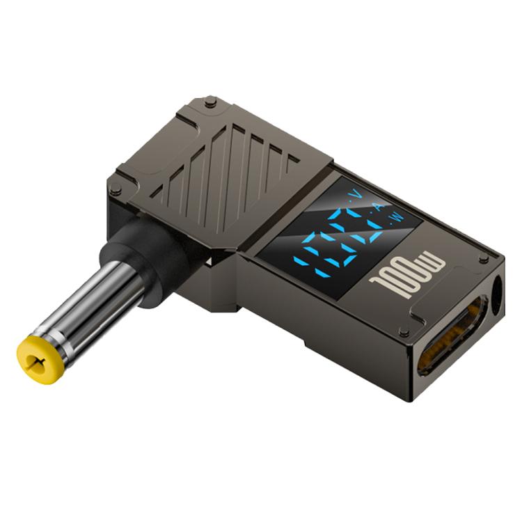 Adaptador de Pantalla Digital Tipo C a CC 5,5 x 1,7 mm para Carga de Computadora 100 W