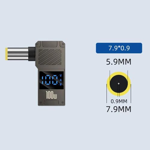 Adaptador de Pantalla Digital Tipo C a 7,9 x 0,9 mm para Carga de Computadora 100 W