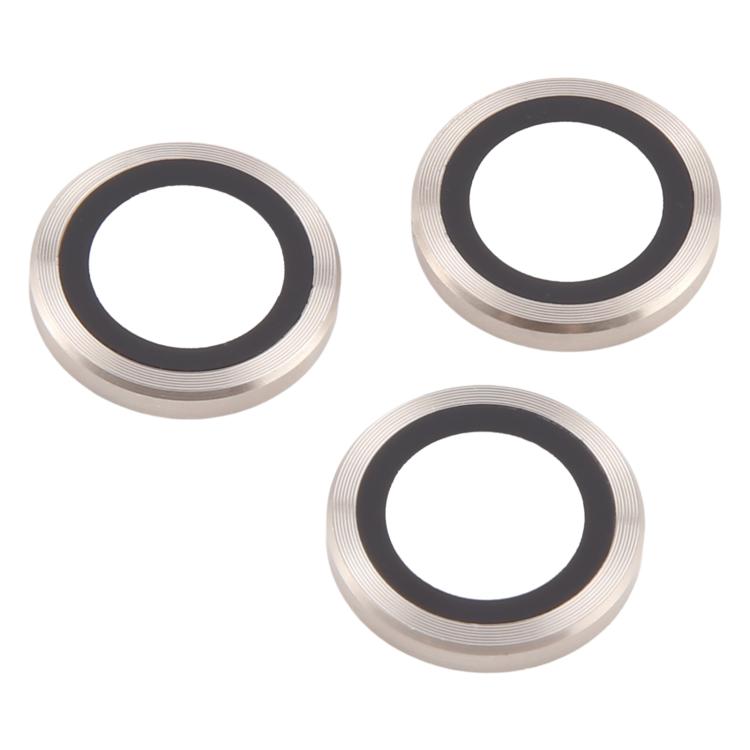 Cubierta de Cámara Trasera Película de Lente de Vidrio Templado 9H para iPhone 13 Pro Max y 13 Pro (Plateada)