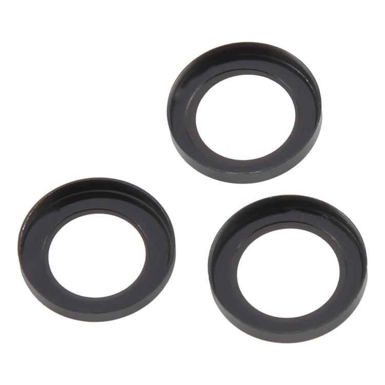 Cubierta de Cámara Trasera iPhone 12 Pro Película de Lente Vidrio Templado 9H (Negro)