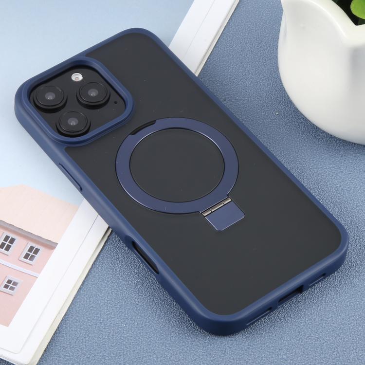 Funda para Teléfono Dfans Design con Soporte Magnético Magsafe para iPhone 16 Pro Max (Azul)