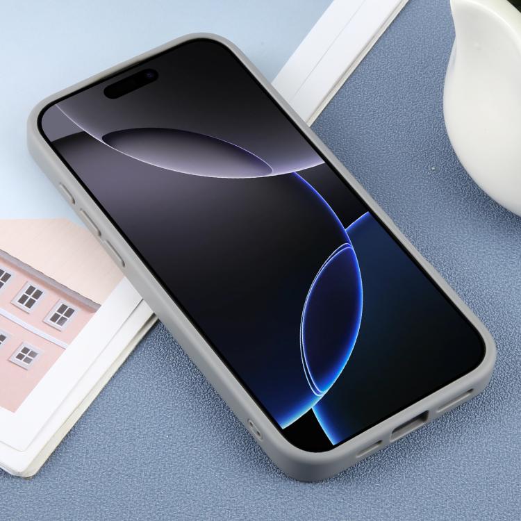 Funda para Teléfono Dfans Design con Soporte Magnético Magsafe para iPhone 16 Pro Max (Gris)