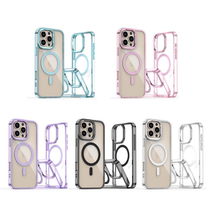 Funda Magnética para iPhone 16 Pro Max Magsafe Transparente (Negra)
