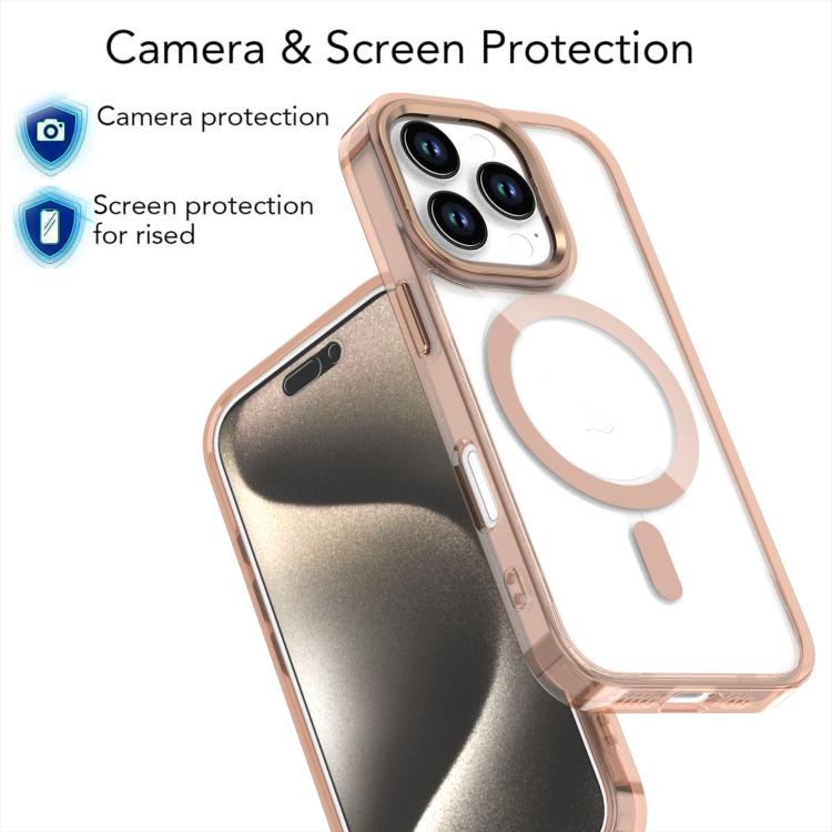 Funda Magnética para iPhone 16 Pro Magsafe Transparente (Negra)