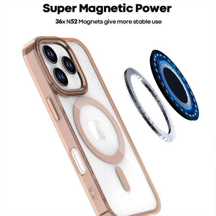 Funda Magnética para iPhone 16 Pro Magsafe Transparente (Negra)