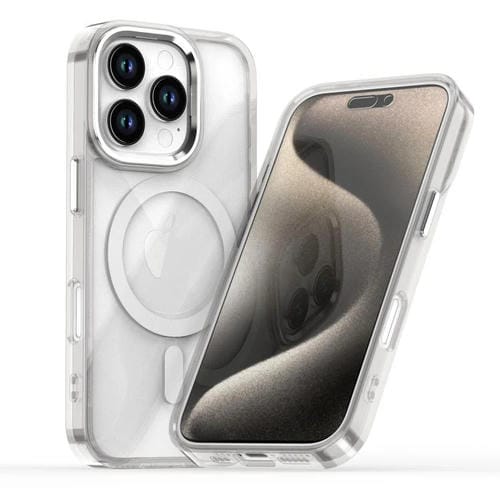 Funda Magnética para iPhone 16 Pro Magsafe Transparente (Blanca)