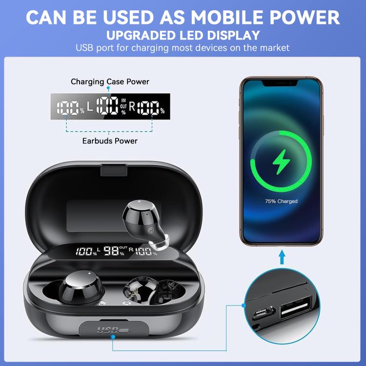 Auriculares Inalámbricos Bluetooth S20 Reducción De Ruido Táctil (Negro)