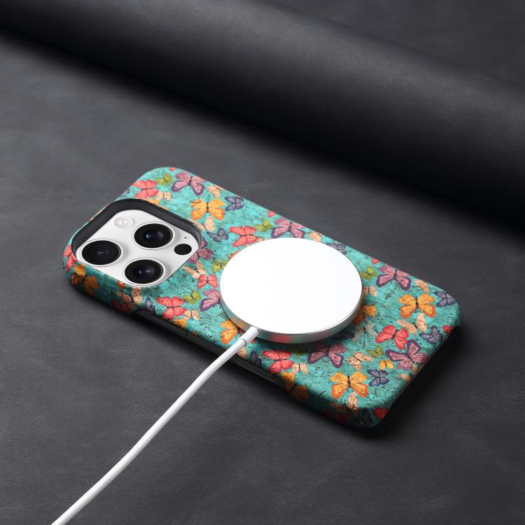 Funda para iPhone 16 Pro Denior A16 Flower Language Series Magsafe para PC (Mariposas)