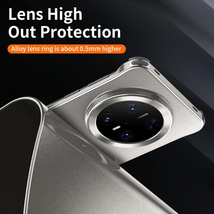 Funda de Metal Microesmerilado para Huawei Mate 70 Pro+ (Negra)