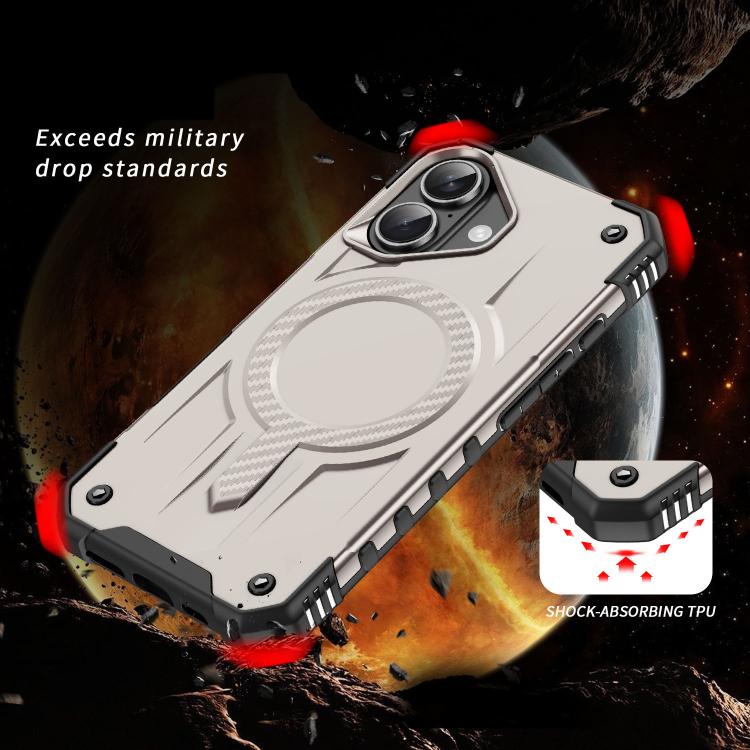 Funda híbrida TPU y PC Straship Magsafe para iPhone 16 (Dorada)