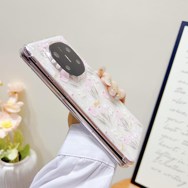 Funda Protectora para Huawei Mate X5 con Textura y Diseño de Flores (Tulipán)