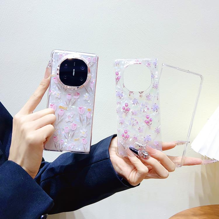 Funda Protectora para Huawei Mate X5 con Textura y Diseño de Flores (Tulipán)