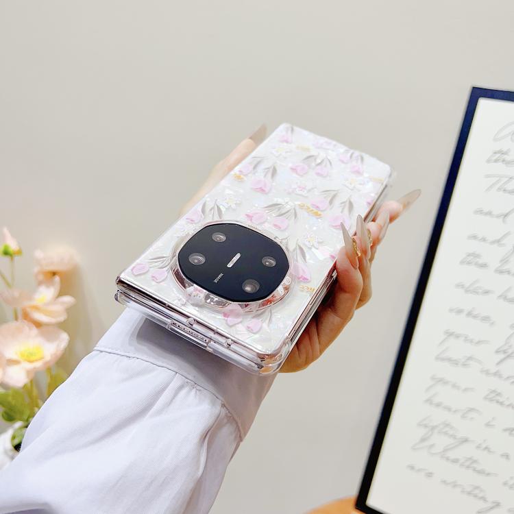 Funda Protectora Huawei Mate Xt Diseño Flores Textura Carcasa (Tulipán)