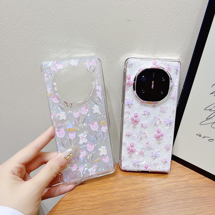 Funda Protectora Huawei Mate Xt Diseño de Flores Textura Carcasa (Floral)