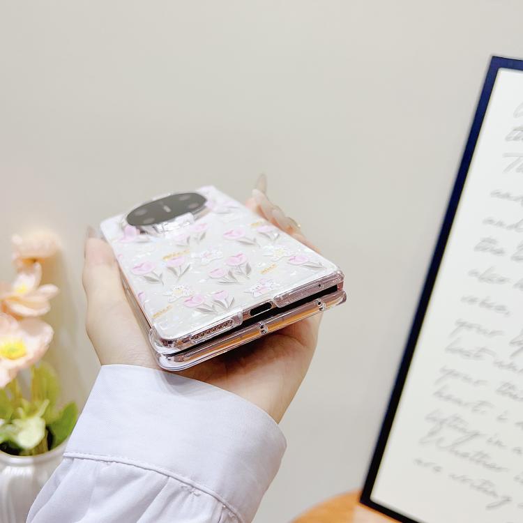 Funda Protectora Huawei Mate Xt Diseño de Flores Textura Carcasa (Floral)