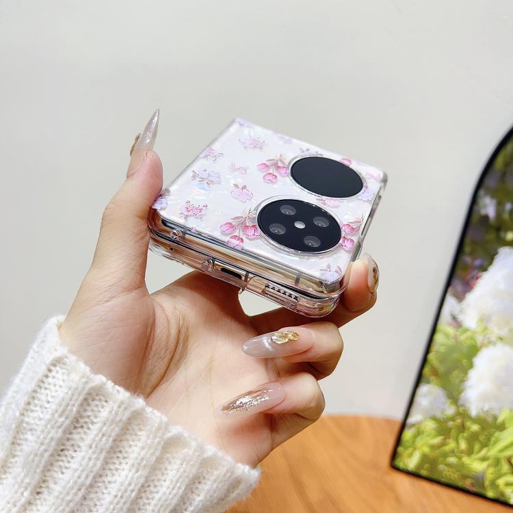 Funda Protectora para Huawei Pocket 2 con Textura y Diseño de Flores (Tulipán)