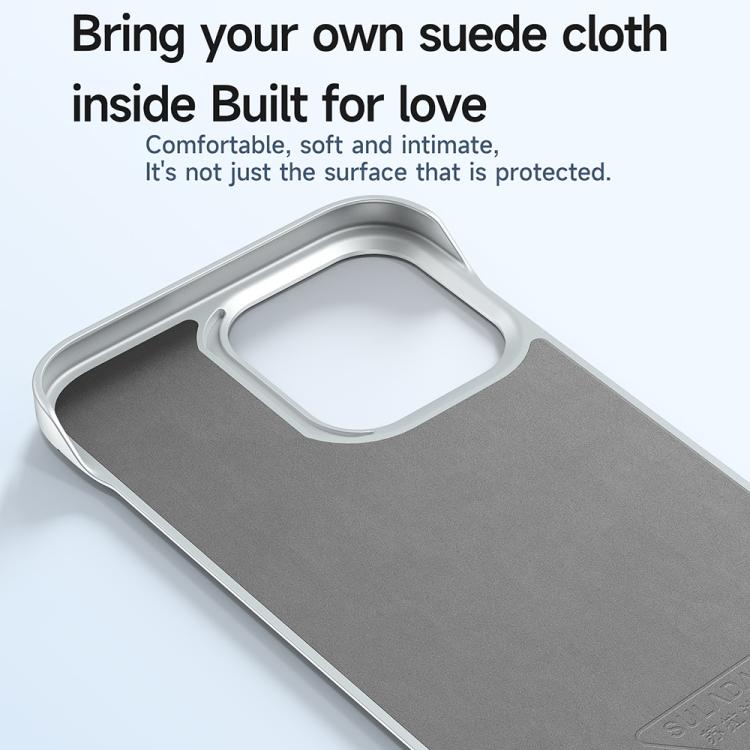Funda para iPhone 15 Pro Sulada Skin Feel Cuero Líquido a Prueba de Golpes (Blanca)