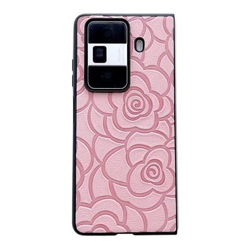 Funda Protectora Honor Magic V3 con Estampado de Camelia Impression (Rosa)