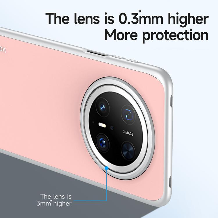 Funda para Teléfono Sulada Skin Feel Cuero Líquido a Prueba de Golpes para Huawei Mate 70 Pro (Blanca)