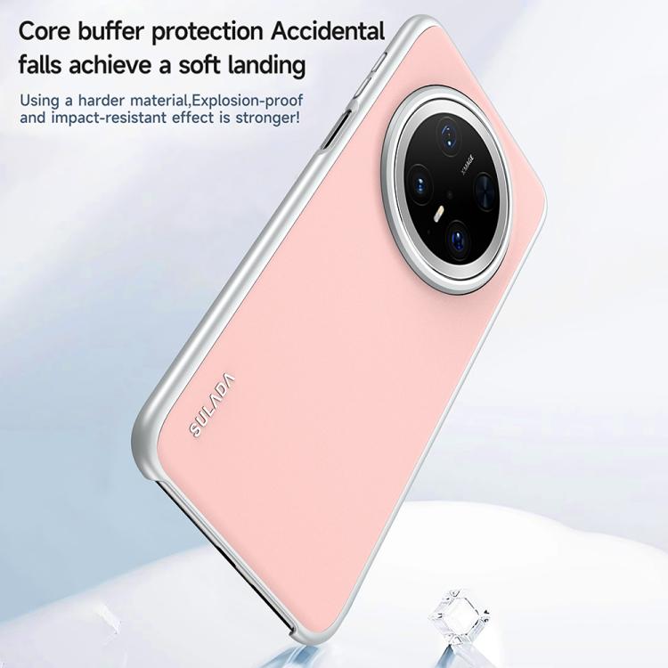 Funda para Teléfono Sulada Skin Feel Cuero Líquido a Prueba de Golpes para Huawei Mate 70 Pro (Blanca)