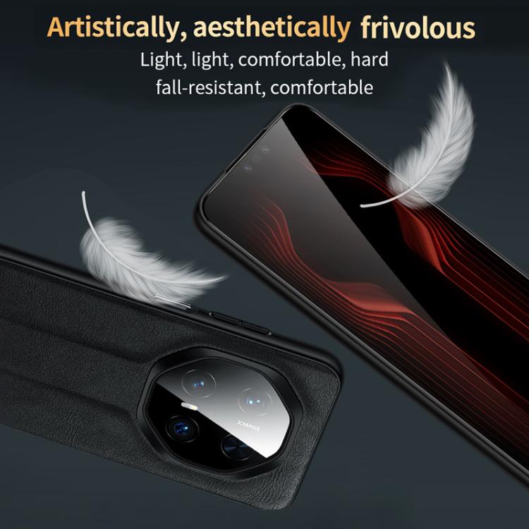 Funda de Cuero Híbrido Sulada para Huawei Mate 70 Rs Ultimate a Prueba de Golpes (Rojo)