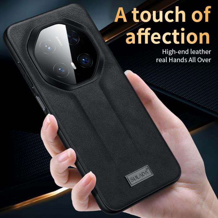 Funda de Teléfono Cuero Híbrido Sulada a Prueba de Golpes TPU para Huawei Mate 70 Rs Ultimate (Azul)