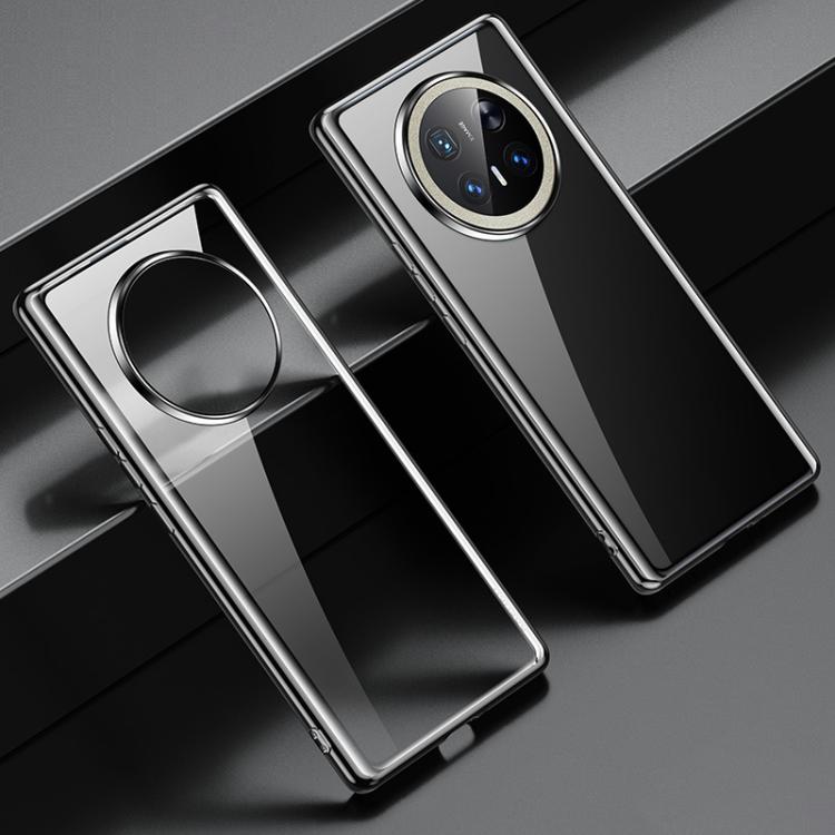 Funda híbrida Sulada para Huawei Mate 70 Pro y Mate 70 Pro+ con TPU y borde de silicona elástica (Negro)