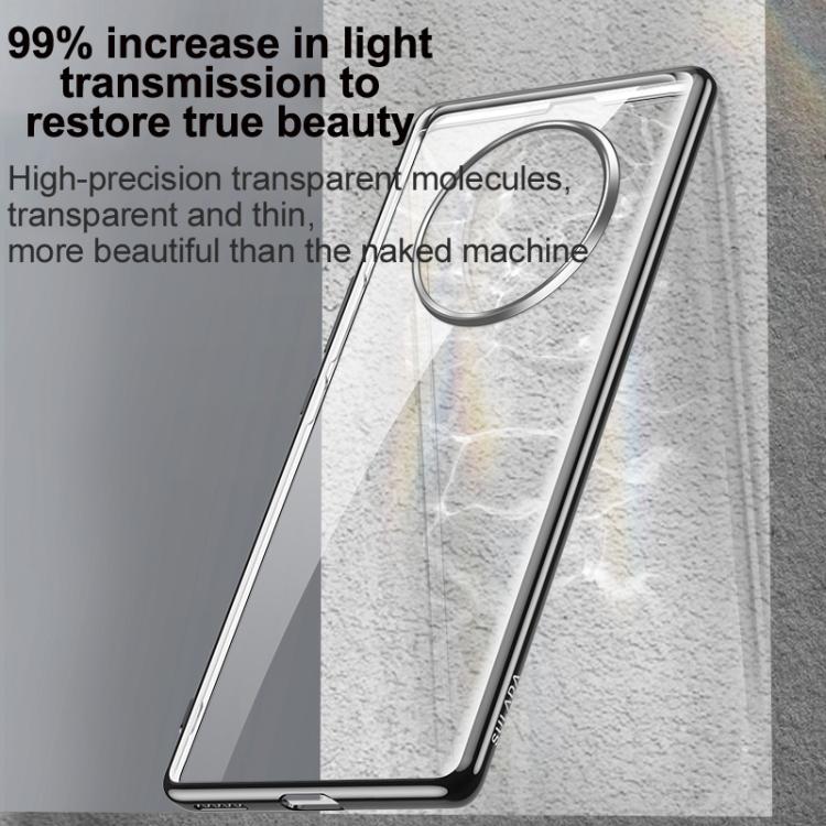 Funda Híbrida TPU para Huawei Mate 70 con Borde Silicona Elástica y Protección Completa (Transparente)