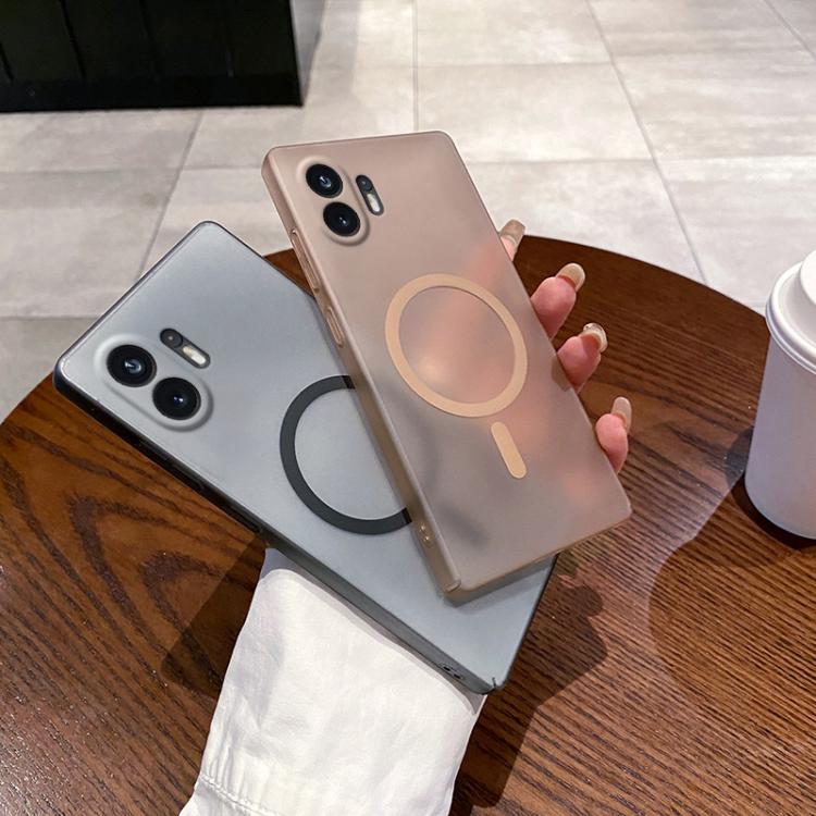 Estuche para PC con Protección Frío y Hielo For Nothing Phone 2 (Gris Titanio)
