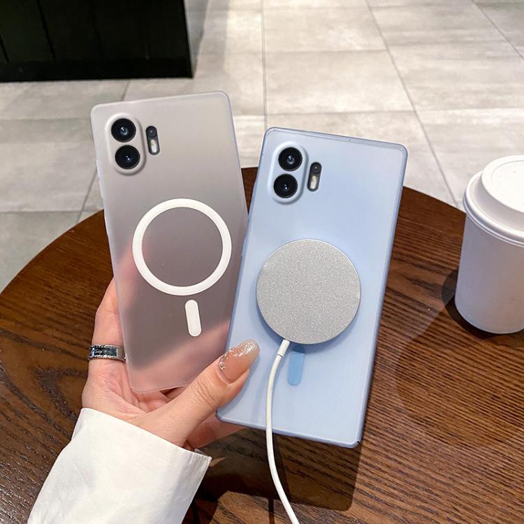 Estuche para PC con Protección Frío y Hielo For Nothing Phone 2 (Gris Titanio)
