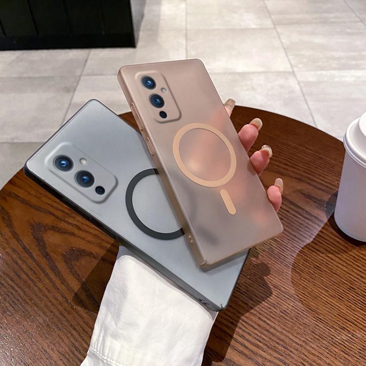 Funda para Teléfono OnePlus 9 Protección Frío Hielo Orificios Finos Magsafe (Blanca)
