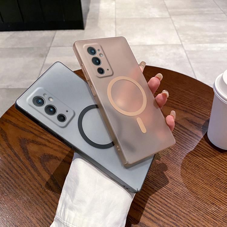 Funda para Teléfono OnePlus 9Rt 5G Protección Frío Hielo Orificio Fino Magsafe (Gris Titanio)