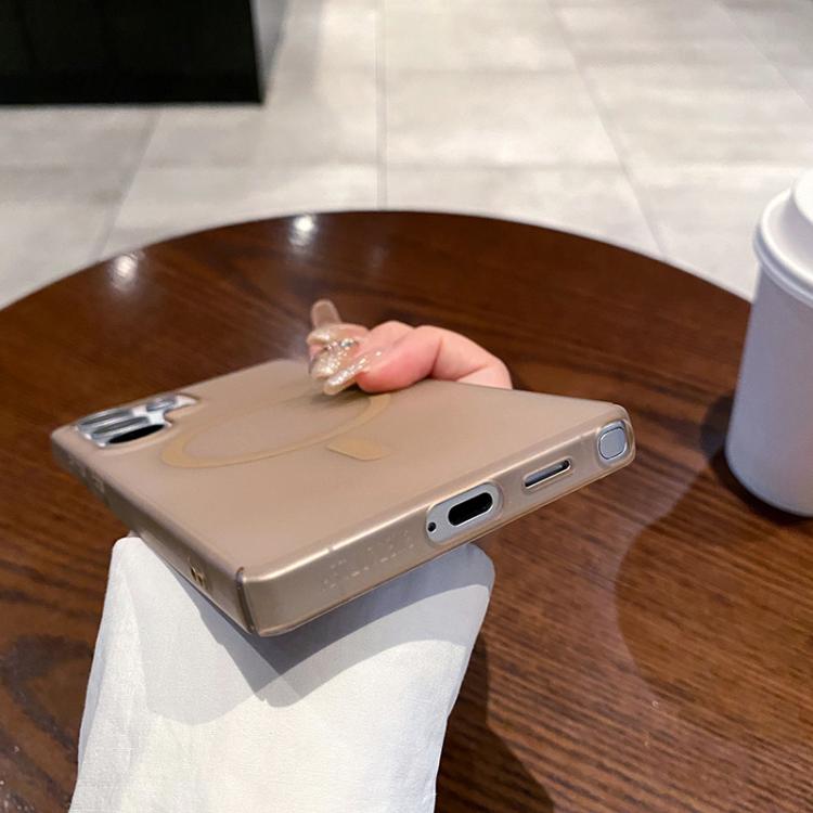 Funda para OnePlus Nord CE 2 Lite 5G con Protección Frío Hielo Orificio Fino Magsafe (Dorada)