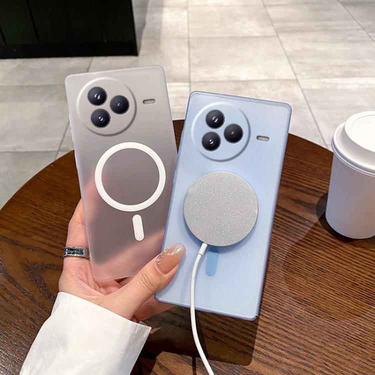 Funda para Xiaomi Civi 5 Pro con orificio fino, antiniebla y MagSafe para PC (blanca)