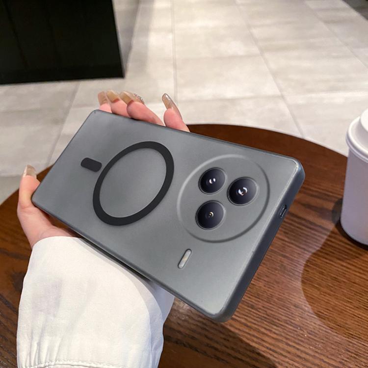 Funda para Xiaomi Civi 5 Pro con orificio fino, antiniebla y MagSafe (transparente, negra)