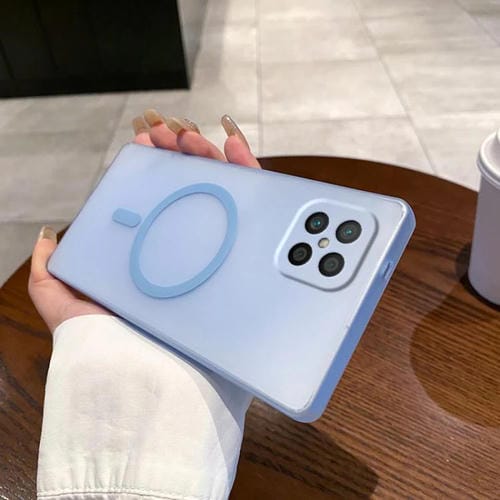 Funda para Teléfono Huawei Nova 8 Se Protección Frío y Hielo (Azul Transparente)