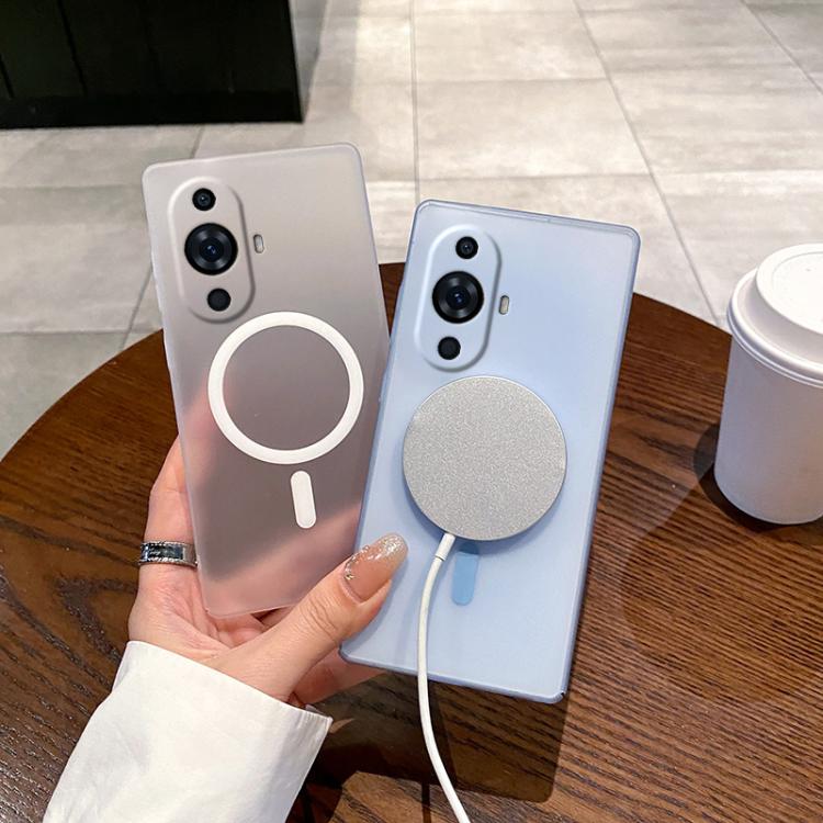 Funda para Teléfono Huawei Nova 11 Pro con Orificio Fino y Protección Contra Niebla y Hielo Magsafe (Blanca)