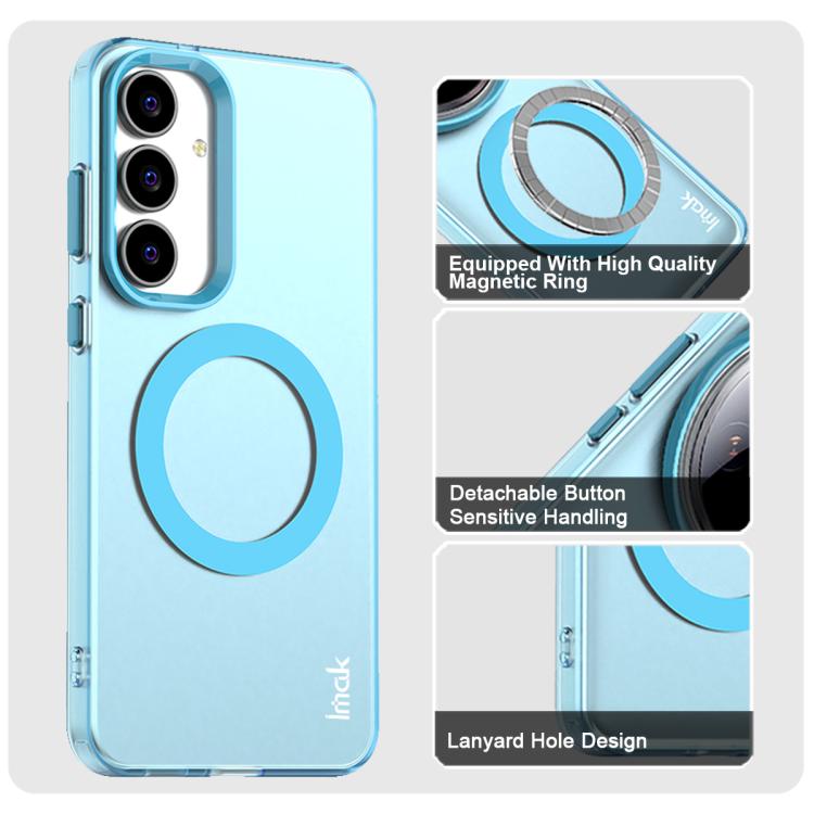 Funda IMAK Candy Series MagSafe a prueba de golpes para Samsung Galaxy S25 FE 5G (azul)