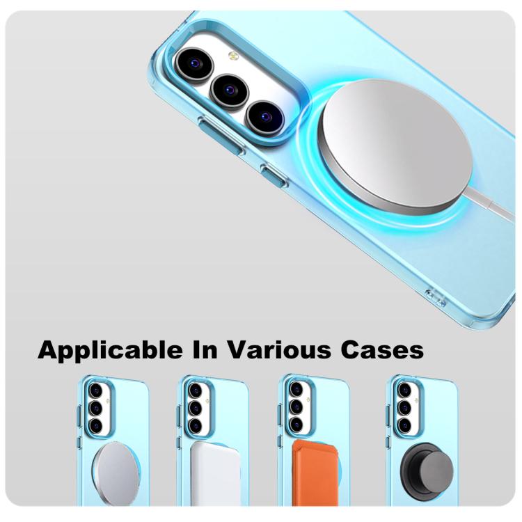 Funda IMAK Candy Series MagSafe a prueba de golpes para Samsung Galaxy S25 FE 5G (azul)