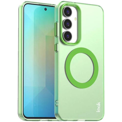 Funda IMAK Candy Series MagSafe a prueba de golpes para Samsung Galaxy S25 FE 5G (verde)