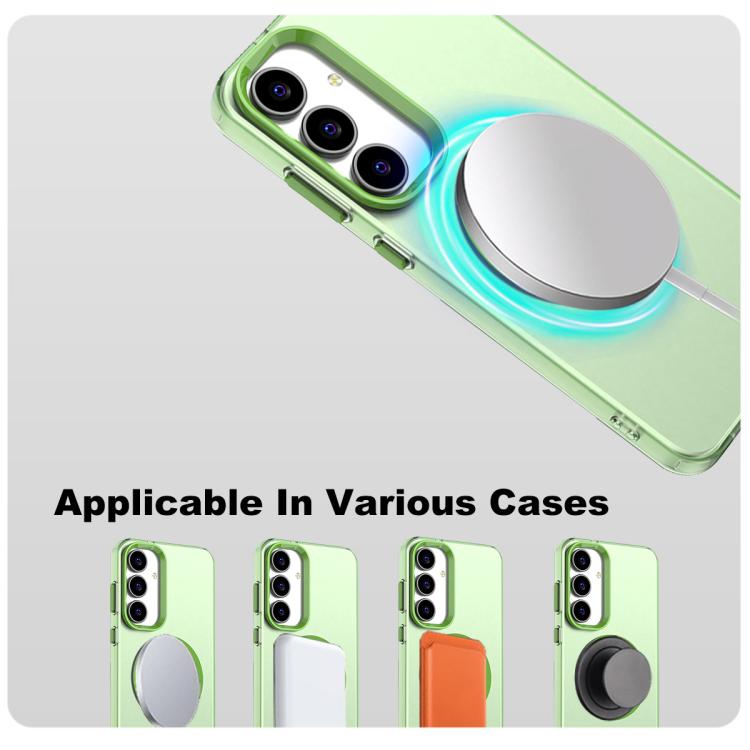 Funda IMAK Candy Series MagSafe a prueba de golpes para Samsung Galaxy S25 FE 5G (verde)