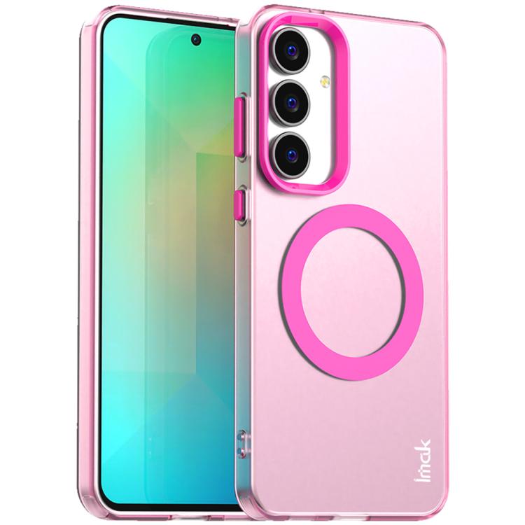 Funda IMAK Candy Series a prueba de golpes MagSafe para Samsung Galaxy S25 FE 5G (roja)
